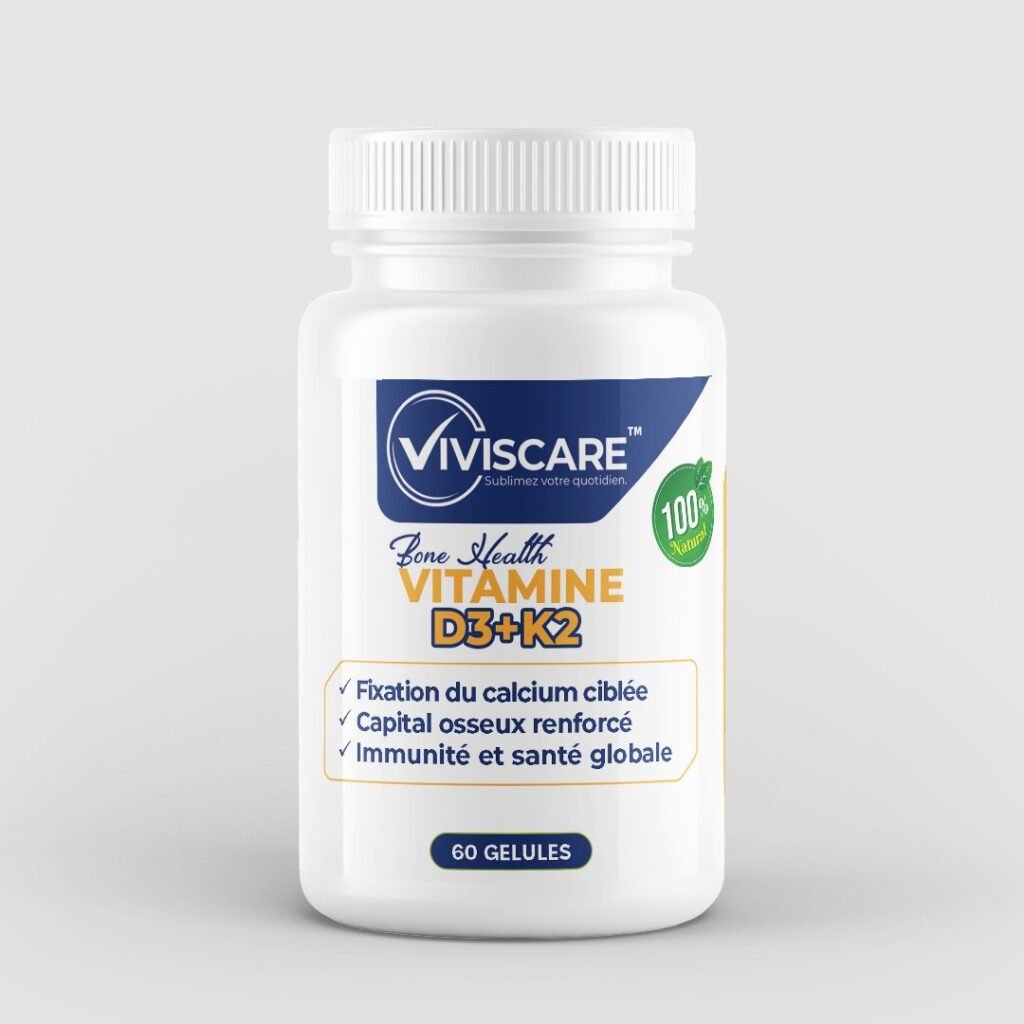 Vitamine D3+K2 60 Capsules - فيتامين D3+K2