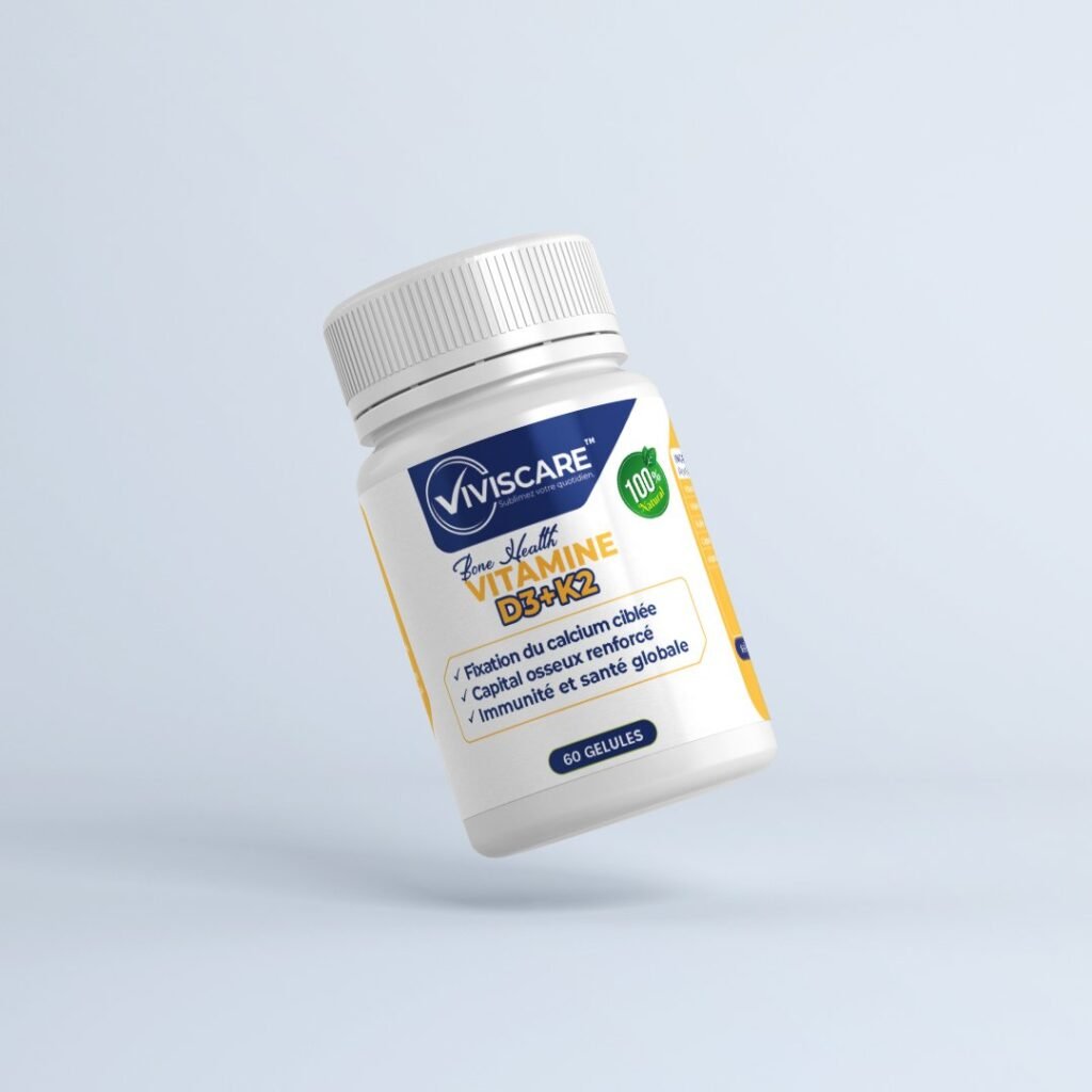 Vitamine D3+K2 60 Capsules - فيتامين D3+K2
